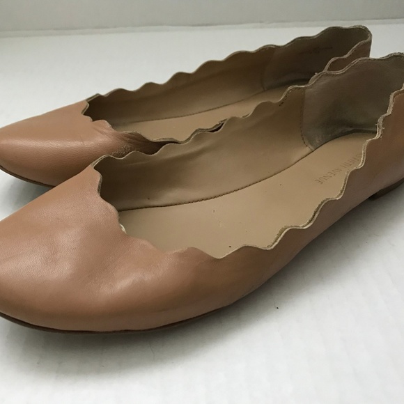 Saks Fifth Avenue Scalloped Flats - Picture 1 of 4